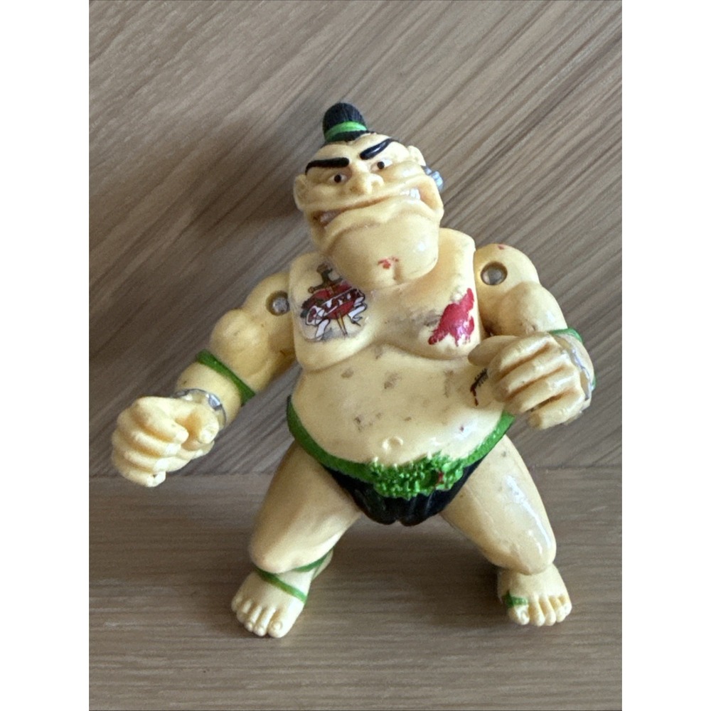 Vintage TMNT Tattoo Sumo 1991 Playmates Toys Action Figure
